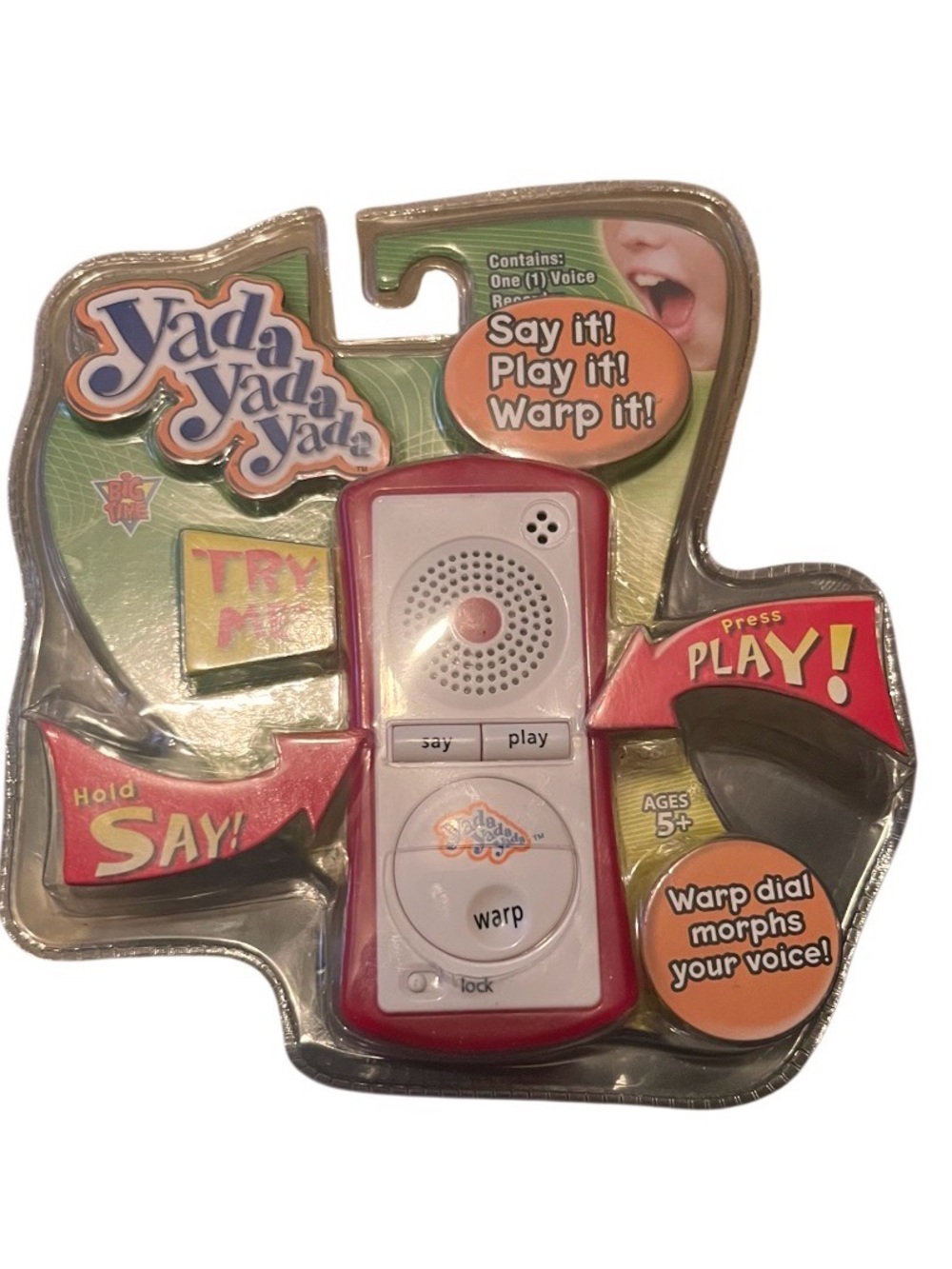 NIB 2008 big time toys yada yada yada say it play it warp it voice recorder